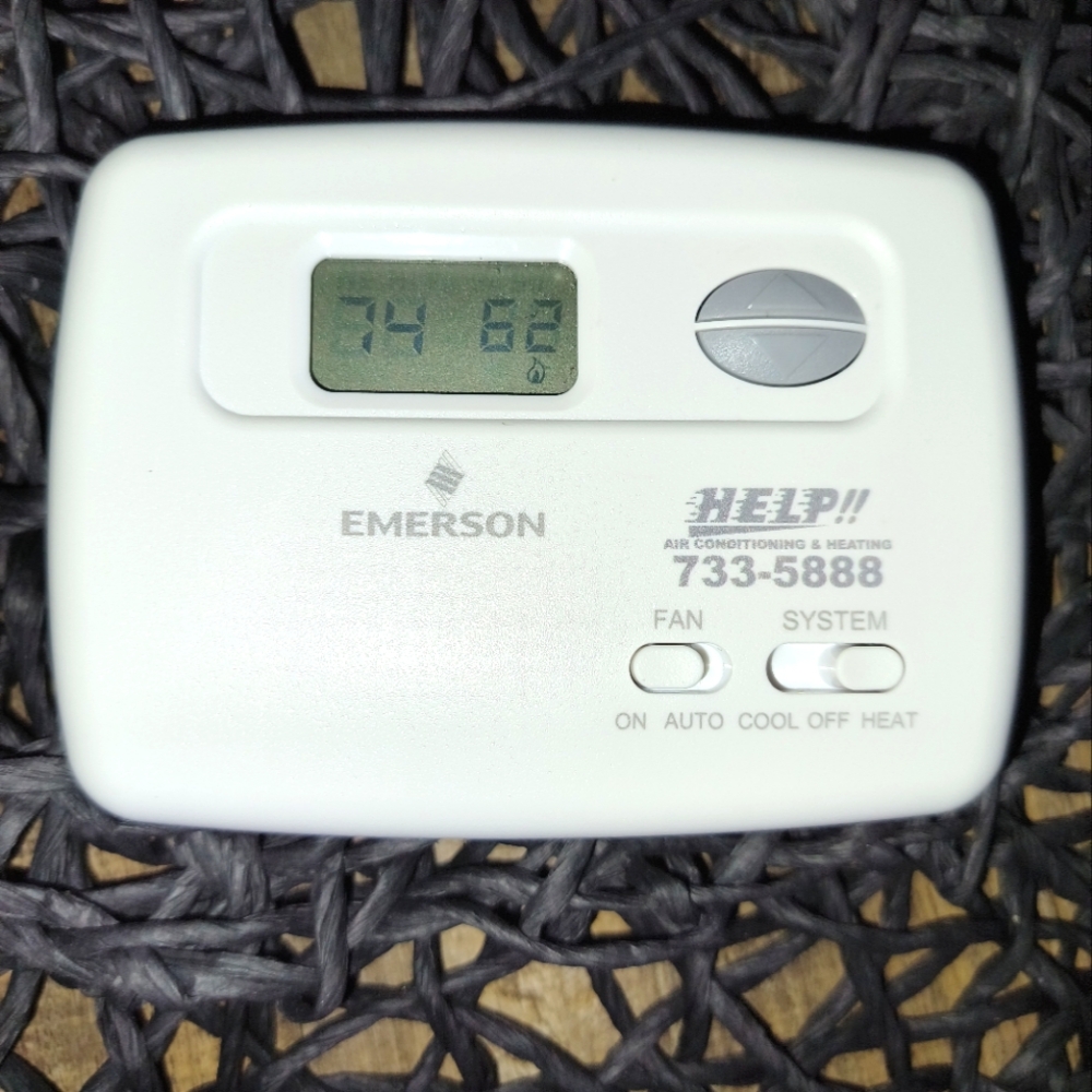 Emerson air conditioning and heating thermometer